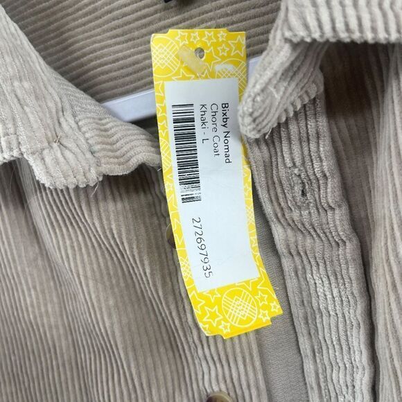 NWT Stitchfix Bixby Nomad Button-down Corduroy Shacket size 12-14 girls Tan - Picture 10 of 14